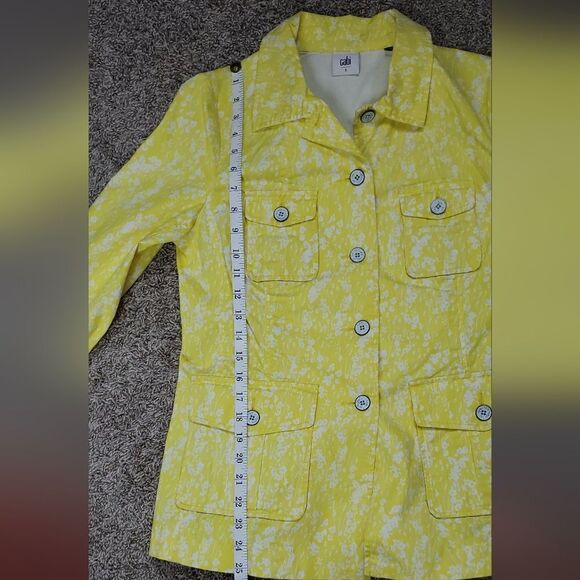 CAbi Yellow & White Field Jacket - Picture 4 of 7